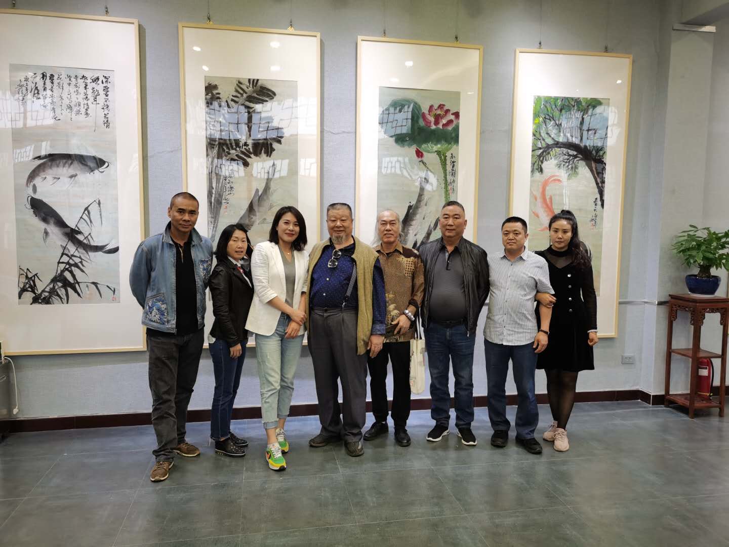 鱼水情·迎国庆—「朱海军书画作品展」在巩义偃月古城开展