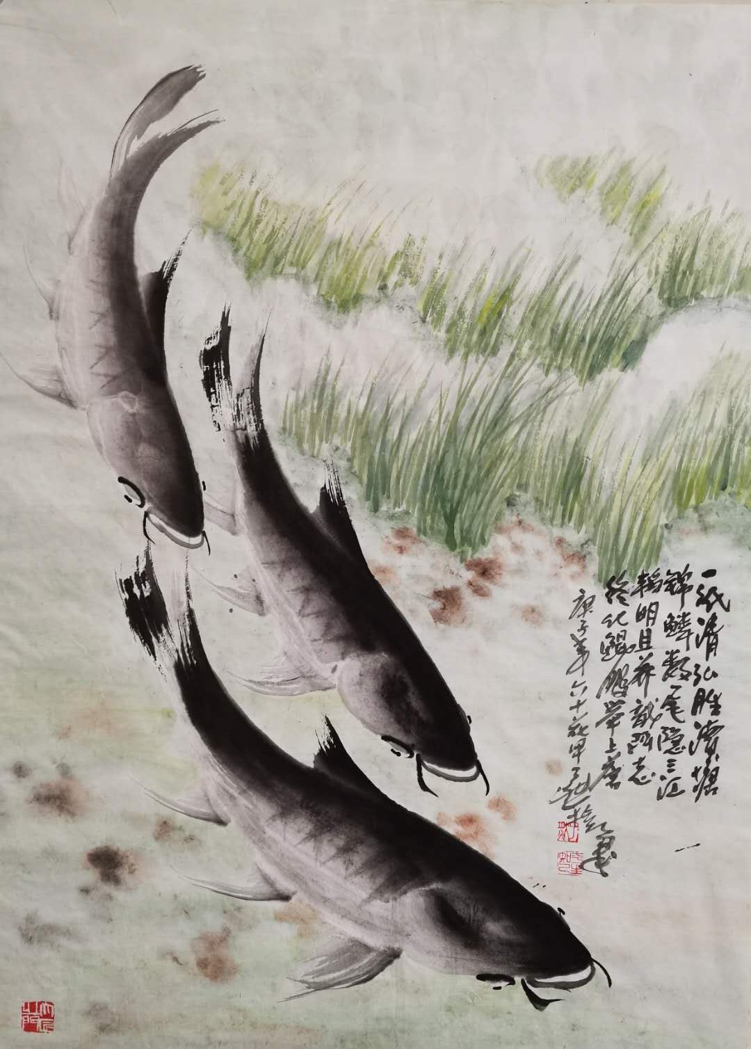 鱼水情·迎国庆—「朱海军书画作品展」在巩义偃月古城开展