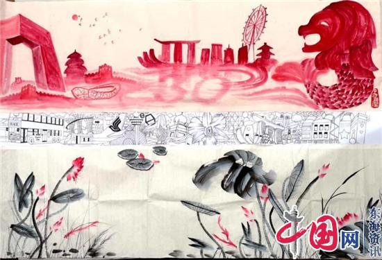 点击图片翻到下一页>> 陈紫帆 单手创作的画师